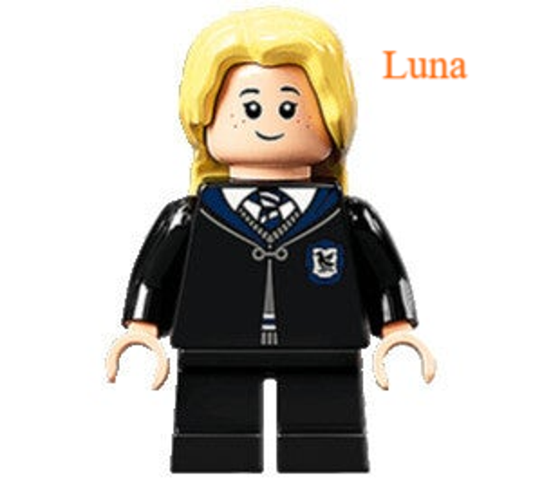 Lego Luna Lovegood minifiguur met stok