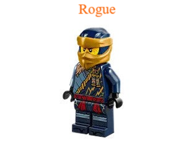 Lego Rogue minifiguur met zwaard