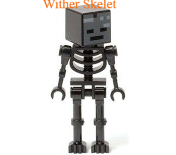 Lego Wither Skeleton minifiguur met zwaard