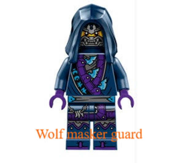 Lego Wolf Mask Guard minifiguur met boog