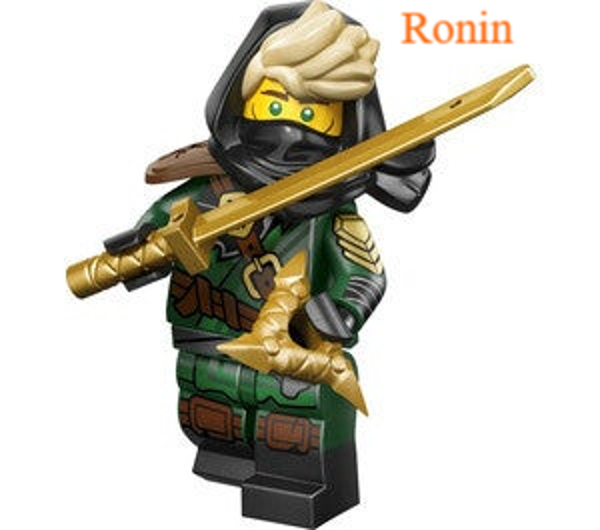 Lego mysterious Ronin minifiguur met gouden wapen