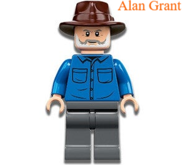 Lego Alan Grant minifiguur
