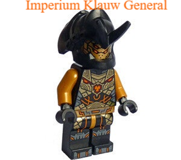 Lego Imperium Klauw General Minifiguur met gouden zwaard