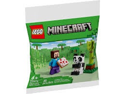 Lego Steve and Baby Panda 30672