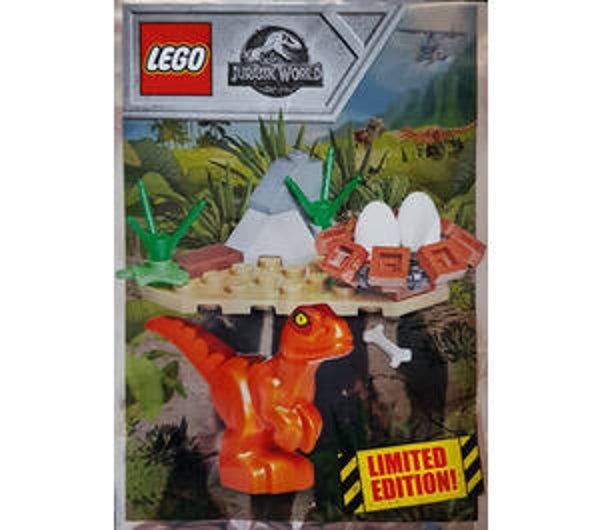 Lego baby raptor and nest 121801