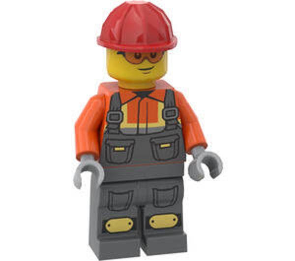 Lego Bouwvakker (Mannelijk) minifiguur