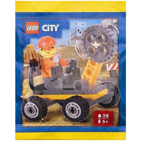 Lego construction worker with rotary cutter 952502