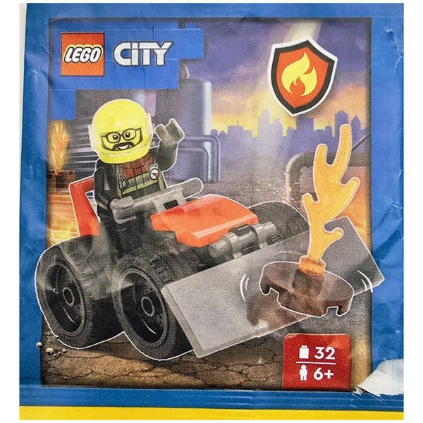 Lego firefighter with bulldozer 952506