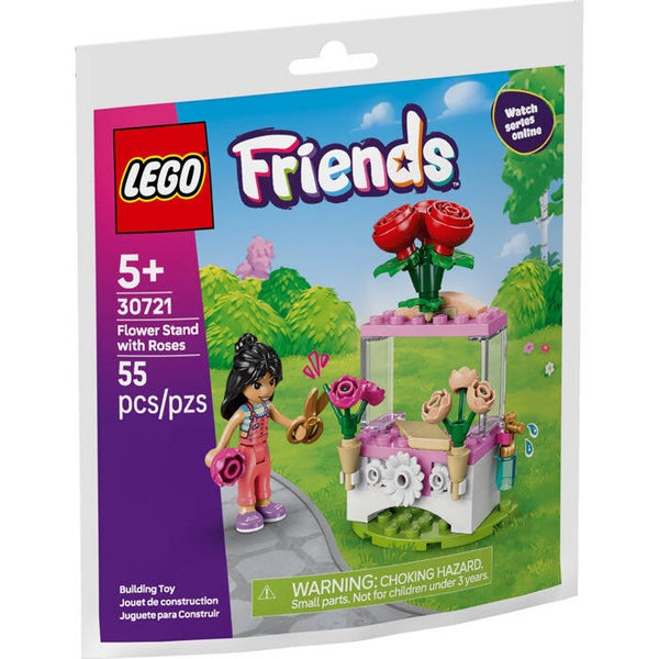 Lego Flower Stand with Roses 30721