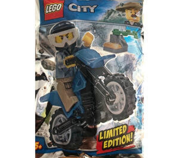 Lego motorcycle and rider 951808