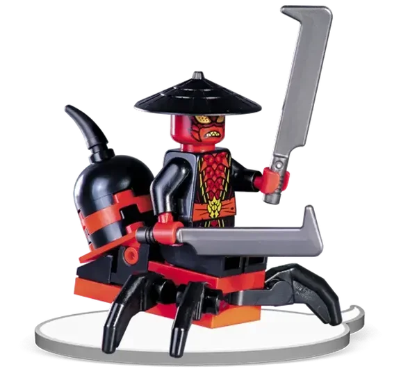 Lego Drix met twee zwaarden