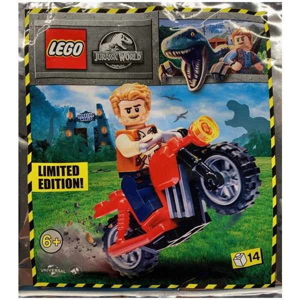 Lego Owen and red motorbike 122114