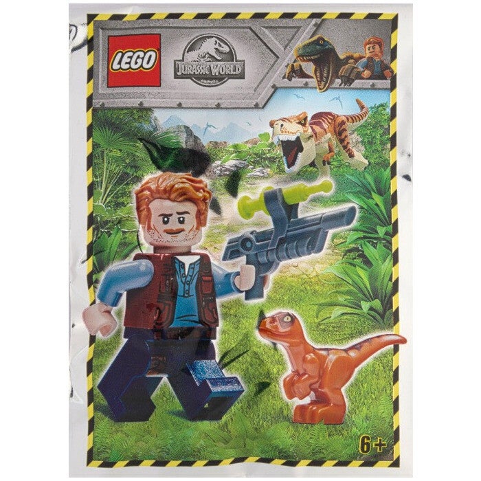 Lego Owen with baby raptor 121904