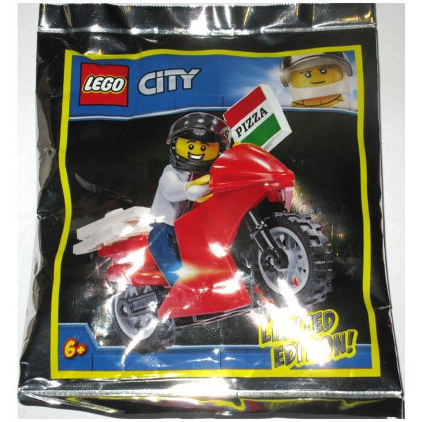 Lego pizza delivery biker 951909