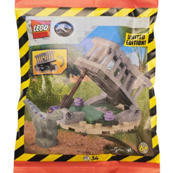 Lego raptor and trap 122504