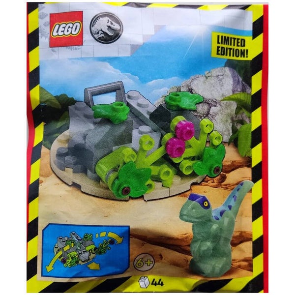 Lego raptor and hideout 122406