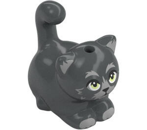 LEGO Rekken Kat met Grijs Bont