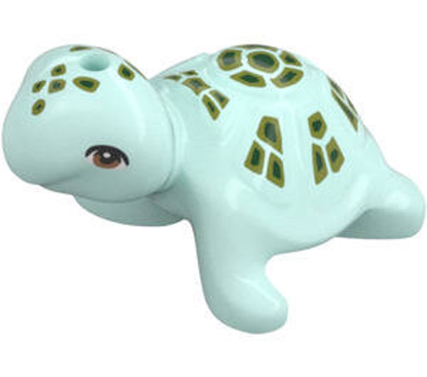 Lego schildpad (walking) met groen shell sections