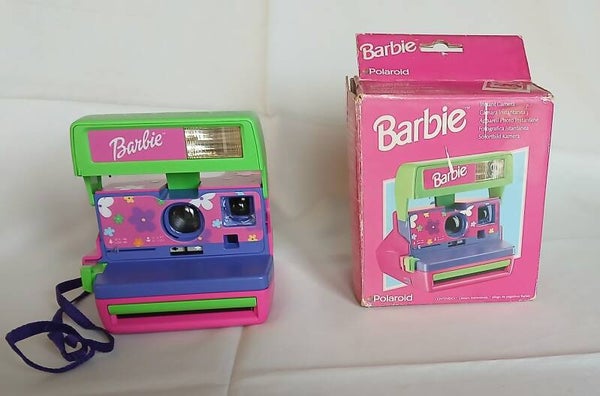 Polaroid  Barbie Polaroid 600 instant Camera macchina fotografica istantanea con flash con scatola originale perfettamente funzionante