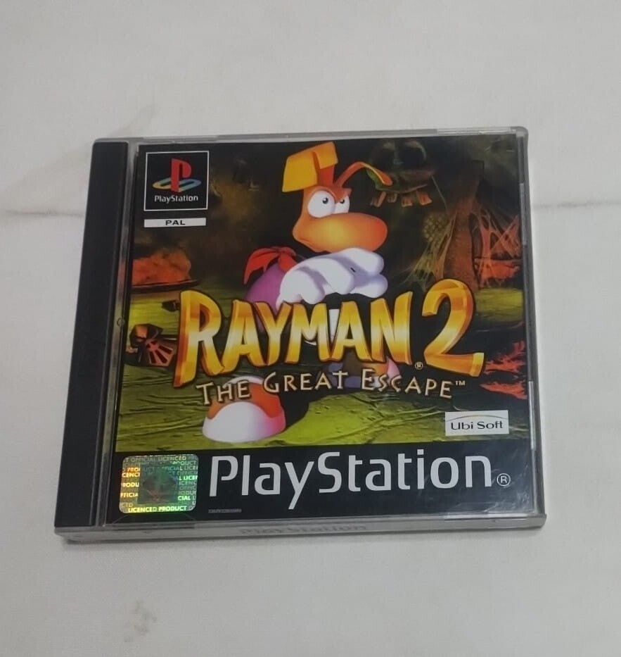 VIDEOGIOCO   PLAY STATION 1   PS1   SONY   RAYMAN 2 THE GREAT ESCAPE   ANNO 2000    COMPLETO, OTTIME CONDIZIONI.