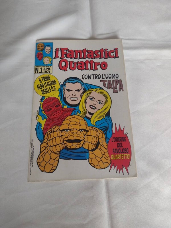 I FANTASTICI QUATTRO   CONTRO L'UOMO TALPA   RISTAMPA ANASTATICA DEL N.1