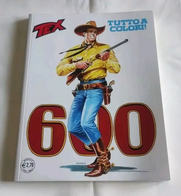 FUMETTO  TEX N° 600  A COLORI  PRIMA STAMPA ORIGINALE  I DEMONI DEL NORD  OTTOBRE 2010  AUTORIZZAZIONE 434  SERGIO BONELLI EDITORE