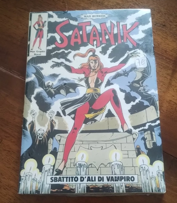 MAX GRAPHIC NOVEL N.3/06  SATANIK  SBATTITO D'ALI DI VAMPIRO  MAX BUNKER  È UNA STORIA INEDITA SCRITTA IN OCCASIONE DEL 40° ANNIVERSARIO DI SATANIK  nuovo BLISTERATO