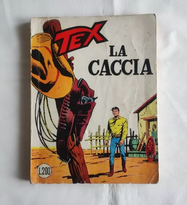 FUMETTO   TEX N° 96   ORIGINALE   LA CACCIA   OTTOBRE 1968   AUTORIZZAZIONE 2926   SENZA SCRITTA CONTINUA   SENZA SCRITTA MG   L. 200