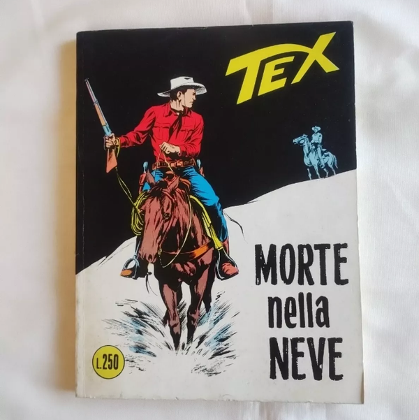 FUMETTO   TEX N° 61   RISTAMPA    MORTE NELLA NEVE   MARZO  1969   AUTORIZZAZIONE 2926   SENZA SCRITTA CONTINUA   CON SCRITTA FIEG   L. 250