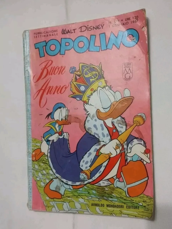 TOPOLINO   N° 579   WALT DISNEY   1 GENNAIO 1967   ANOLDO MONDADORI EDITORE   COMPLETO DI  BOLLINI, CEDOLA, CALENDARIO, GIOCHI NON SVOLTI