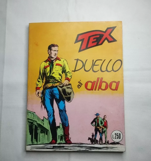 FUMETTO   TEX N° 59   RISTAMPA    DUELLO ALL' ALBA   GENNAIO 1969   AUTORIZZAZIONE 2926   SENZA SCRITTA CONTINUA   CON SCRITTA FIEG   L. 250