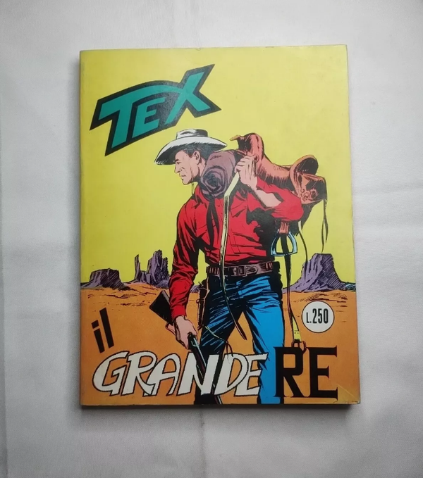 FUMETTO   TEX N° 53   RISTAMPA    IL GRANDE RE   LUGLIO 1968   AUTORIZZAZIONE 2926   SENZA SCRITTA CONTINUA   CON SCRITTA FIEG   L. 250