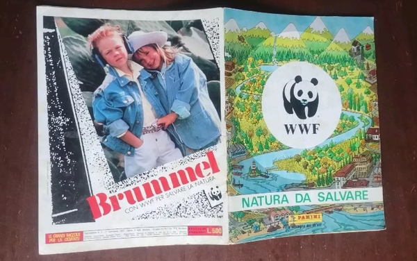 ALBUM FIGURINE   STICKER   WWF   NATURA DA SALVARE   PANINI   1987.