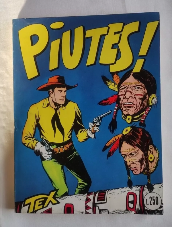 FUMETTO   TEX N° 2   RISTAMPA    PIUTES !   Gennaio  1966   AUTORIZZAZIONE 2926   SENZA SCRITTA CONTINUA   SENZA SCRITTA FIEG   L. 250.