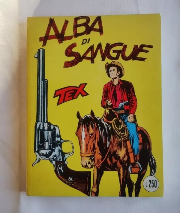 FUMETTO   TEX N° 21   RISTAMPA    ALBA DI SANGUE   NOVEMBRE  1965   AUTORIZZAZIONE 2926   SENZA SCRITTA CONTINUA   SENZA SCRITTA FIEG   L. 250