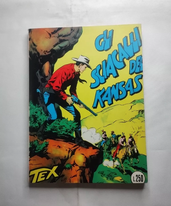FUMETTO   TEX N° 17   RISTAMPA    GLI SCIACALLI DEL KANSAS   LUGLIO 1965   AUTORIZZAZIONE 2926   SENZA SCRITTA CONTINUA   SENZA SCRITTA FIEG   L. 250.