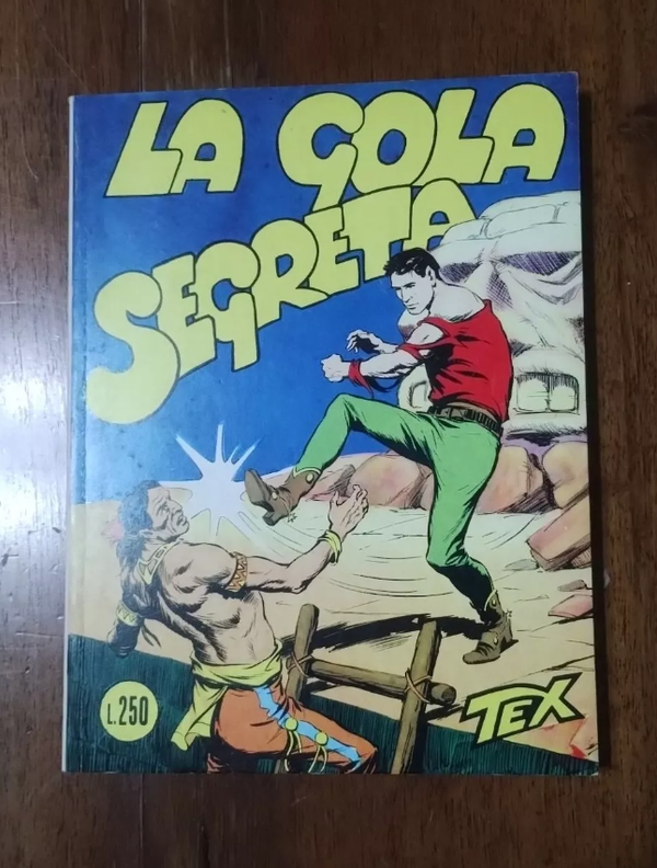 FUMETTO   TEX N° 14   RISTAMPA    LA GOLA SEGRETA   APRILE 1965   AUTORIZZAZIONE 2926   SENZA SCRITTA CONTINUA   SENZA SCRITTA FIEG   L. 250