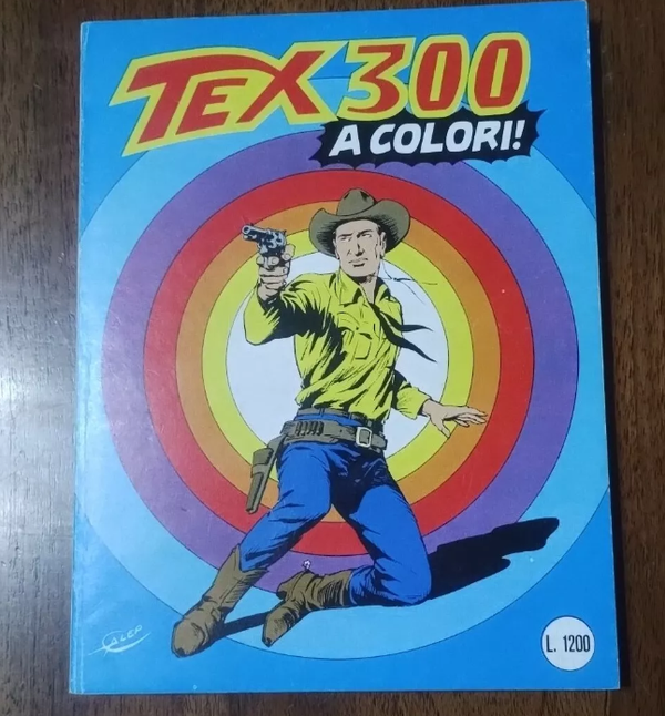 FUMETTO   TEX N° 300   PRIMA EDIZIONE   TUTTO A COLORI   LA LANCIA DI FUOCO   OTTOBRE 1985   L.1200
