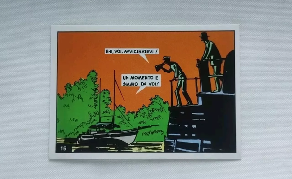 FIGURINA CORTO MALTESE   DISEGNI HUGO PRATT   N° 16   PANINI   1977 .