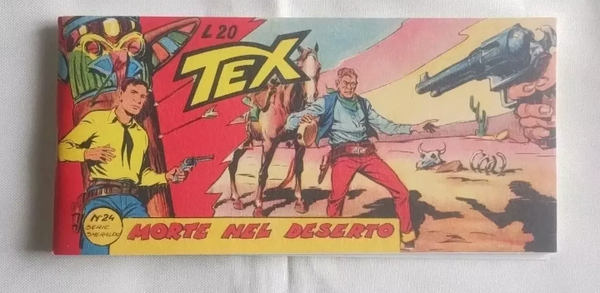 STRISCE FUMETTO   COLLANA DEL TEX   N° 24   SERIE SMERALDO   TITOLO:   MORTE NEL DESERTO   SERGIO BONELLI EDITORE   COME NUOVO
