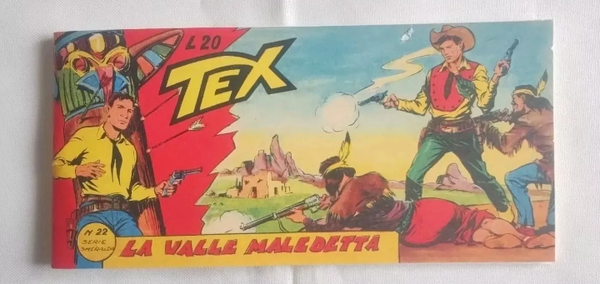 STRISCE FUMETTO   COLLANA DEL TEX   N° 22   SERIE SMERALDO   TITOLO:   LA VALLE MALEDETTA   SERGIO BONELLI EDITORE   COME NUOVO