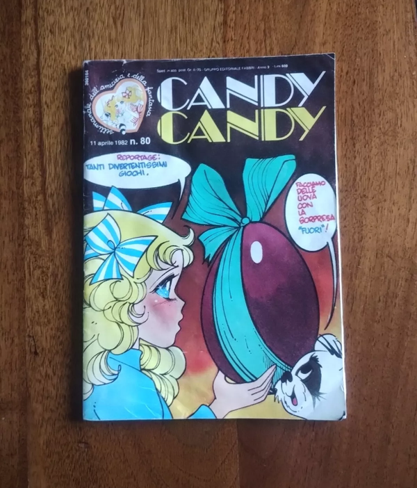 FUMETTO  CANDY CANDY  N° 80  11 APRILE 1982  GRUPPO EDITORIALE FABBRI  BUONE/OTTIME CONDIZIONI, SEGNI DEL TEMPO, NO SCRITTE, PICCOLO STRAPPETTO IN QUARTA DI COPERTINA