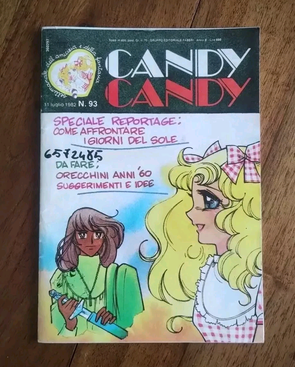 FUMETTO  CANDY CANDY  N° 93  11 LUGLIO 1982  GRUPPO EDITORIALE FABBRI