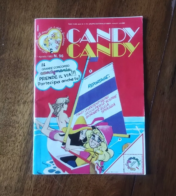FUMETTO  CANDY CANDY  N° 96  1 AGOSTO 1982  GRUPPO EDITORIALE FABBRI  OTTIME CONDIZIONI.