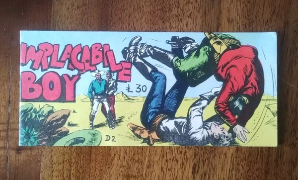 STRISCIA FUMETTO  L'IMPLACABILE BOY  L. 30  SUPPL. A COLL. COSMO  LITO EDITORIALE   OTTIME CONDIZIONI, PRATICAMENTE COME NUOVO