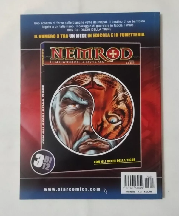 FUMETTO  NEMROD I CACCIATORI DELLA BESTIA 666  HARLEM(K)NIGHTS   DICEMBRE 2007    EDIZIONI STAR COMICS