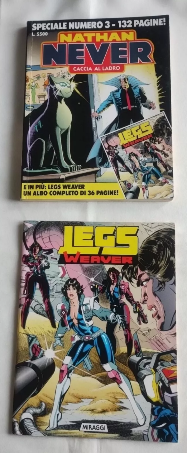 FUMETTO   SPECIALE NATHAN NEVER N° 3    CACCIA AL LADRO   CON ALLEGATO ALBETTO LEGS WEAVER    MIRAGGI   DICEMBRE 1993
