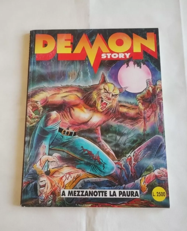 FUMETTO   DEMON STORY ANNO 1 N° 1   PRIMA EDIZIONE  A MEZZANOTTE LA PAURA  MARZO 1994  L.2500