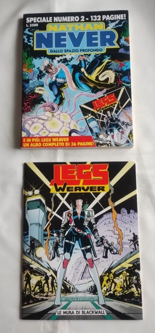 FUMETTO   SPECIALE NATHAN NEVER N° 2    DALLO SPAZIO PROFONDO   CON ALLEGATO ALBETTO LEGS WEAVER    LE MURA DI BLACKWALL   GIUGNO 1993