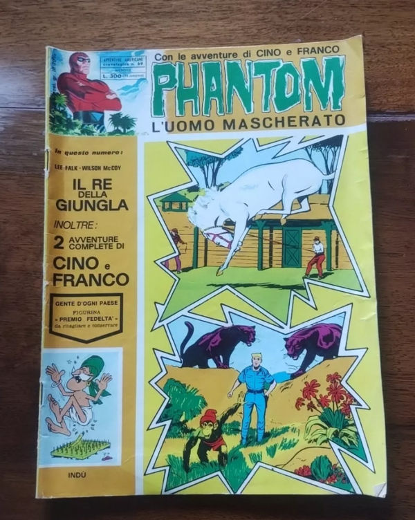 PHANTOM L'UOMO MASCHERATO  AVVENTURE AMERICANE CRONOLOGICA N° 69 MENSILE  TUTTA A COLORI   11 - 1974  EDIZIONI FRATELLI SPADA